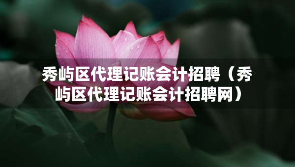 秀嶼區(qū)代理記賬會(huì)計(jì)招聘（秀嶼區(qū)代理記賬會(huì)計(jì)招聘網(wǎng)）
