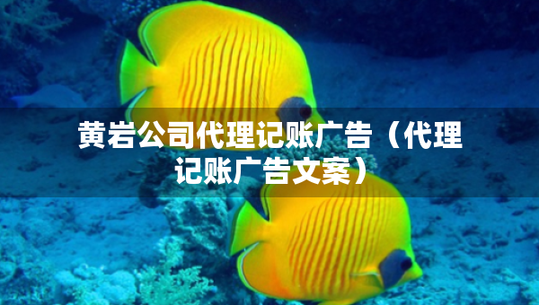 黃巖公司代理記賬廣告（代理記賬廣告文案）