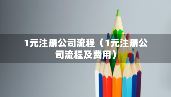 1元注冊(cè)公司流程（1元注冊(cè)公司流程及費(fèi)用）