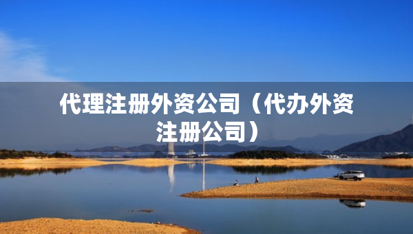 代理注冊外資公司（代辦外資注冊公司）
