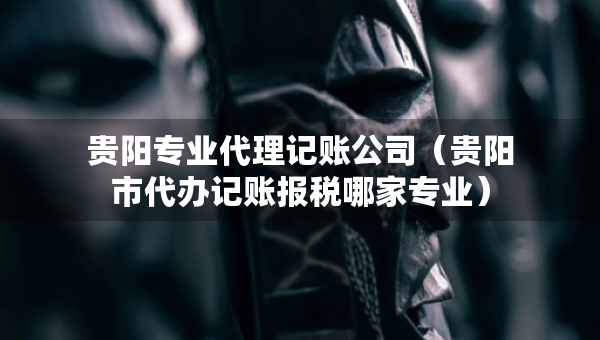 貴陽專業(yè)代理記賬公司（貴陽市代辦記賬報稅哪家專業(yè)）