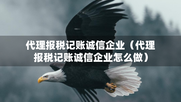 代理報(bào)稅記賬誠(chéng)信企業(yè)（代理報(bào)稅記賬誠(chéng)信企業(yè)怎么做）