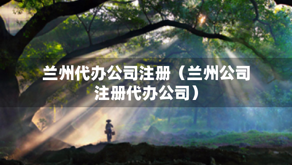 蘭州代辦公司注冊（蘭州公司注冊代辦公司）