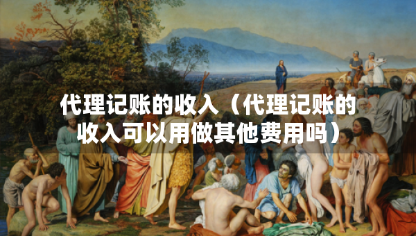 代理記賬的收入（代理記賬的收入可以用做其他費(fèi)用嗎）