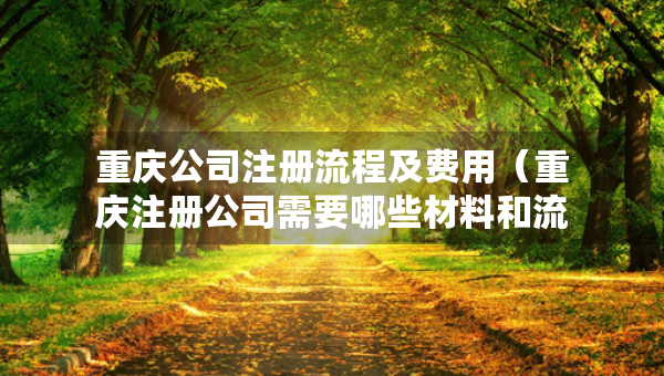 重慶公司注冊(cè)流程及費(fèi)用（重慶注冊(cè)公司需要哪些材料和流程）
