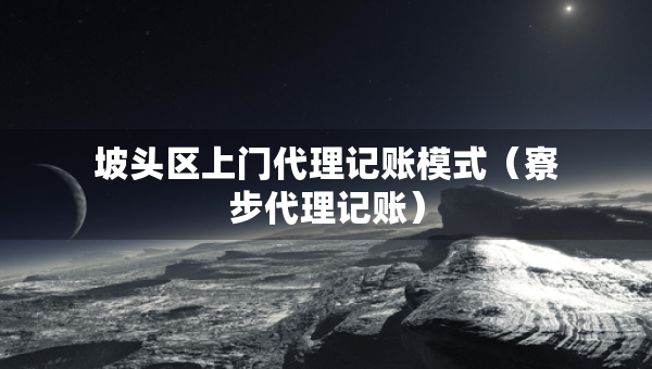 坡頭區(qū)上門代理記賬模式（寮步代理記賬）