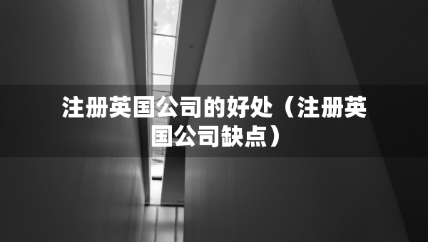 注冊英國公司的好處（注冊英國公司缺點(diǎn)）