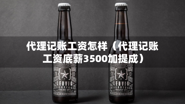 代理記賬工資怎樣（代理記賬工資底薪3500加提成）