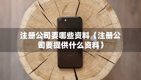注冊公司要哪些資料（注冊公司要提供什么資料）