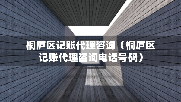 桐廬區(qū)記賬代理咨詢（桐廬區(qū)記賬代理咨詢電話號碼）