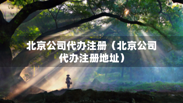 北京公司代辦注冊（北京公司代辦注冊地址）