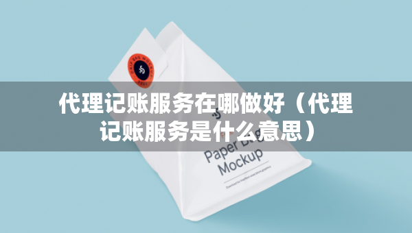 代理記賬服務(wù)在哪做好（代理記賬服務(wù)是什么意思）