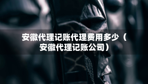 安徽代理記賬代理費(fèi)用多少（安徽代理記賬公司）