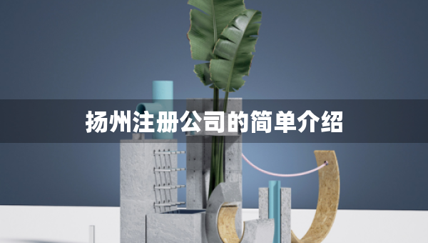 揚州注冊公司的簡單介紹
