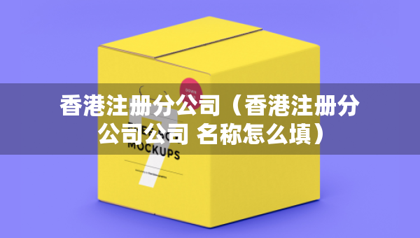 香港注冊分公司（香港注冊分公司公司 名稱怎么填）