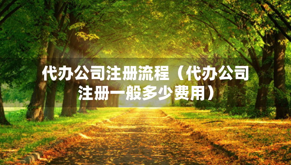代辦公司注冊流程（代辦公司注冊一般多少費(fèi)用）