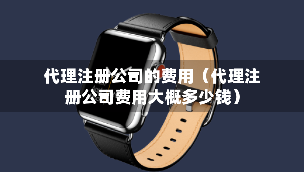 代理注冊(cè)公司的費(fèi)用（代理注冊(cè)公司費(fèi)用大概多少錢(qián)）