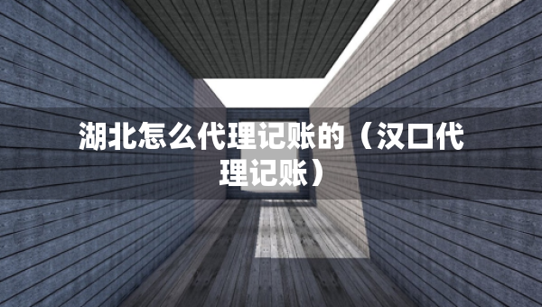 湖北怎么代理記賬的（漢口代理記賬）