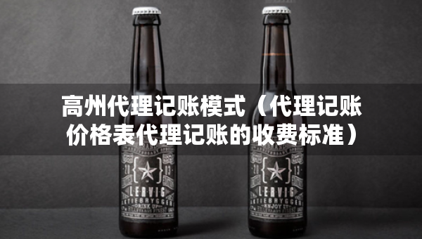 高州代理記賬模式（代理記賬價(jià)格表代理記賬的收費(fèi)標(biāo)準(zhǔn)）