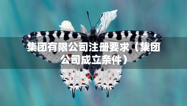 集團有限公司注冊要求（集團公司成立條件）