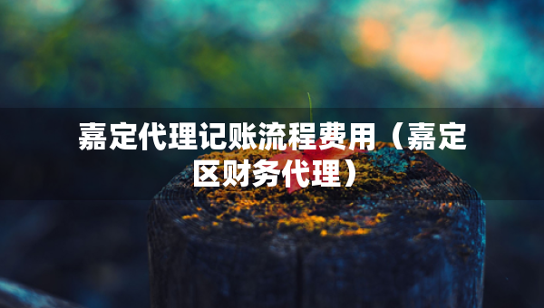 嘉定代理記賬流程費(fèi)用（嘉定區(qū)財(cái)務(wù)代理）