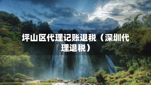 坪山區(qū)代理記賬退稅（深圳代理退稅）