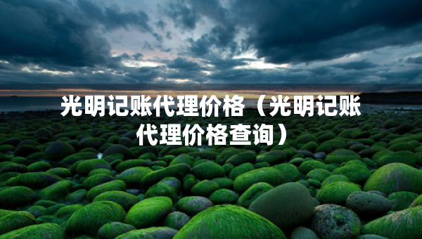 光明記賬代理價(jià)格（光明記賬代理價(jià)格查詢）