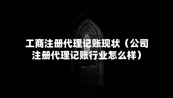 工商注冊(cè)代理記賬現(xiàn)狀（公司注冊(cè)代理記賬行業(yè)怎么樣）