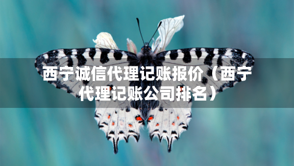 西寧誠信代理記賬報(bào)價(jià)（西寧代理記賬公司排名）