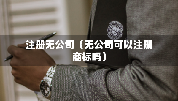 注冊無公司（無公司可以注冊商標(biāo)嗎）