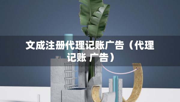 文成注冊代理記賬廣告（代理記賬 廣告）