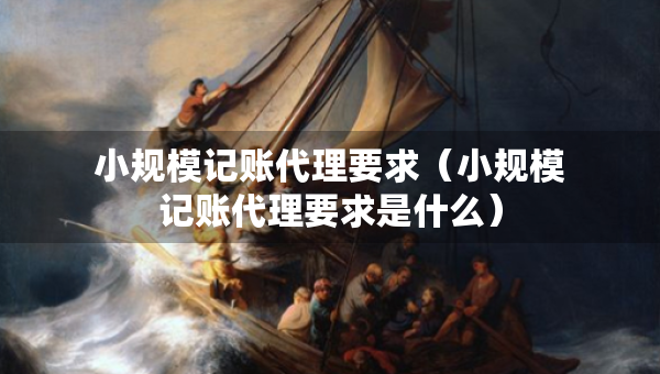 小規(guī)模記賬代理要求（小規(guī)模記賬代理要求是什么）