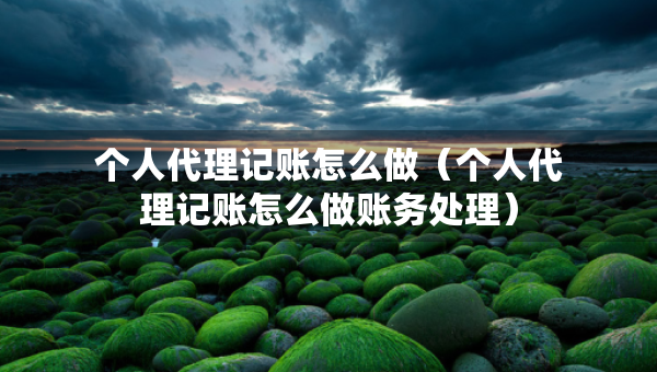 個人代理記賬怎么做（個人代理記賬怎么做賬務(wù)處理）