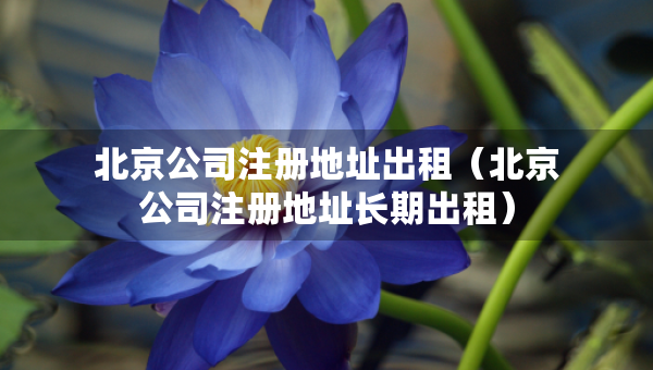 北京公司注冊地址出租（北京公司注冊地址長期出租）