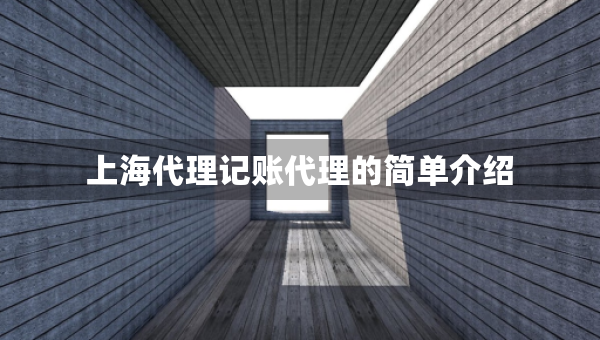上海代理記賬代理的簡單介紹
