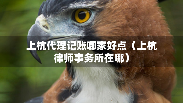上杭代理記賬哪家好點（上杭律師事務(wù)所在哪）