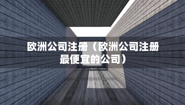 歐洲公司注冊(cè)（歐洲公司注冊(cè)最便宜的公司）