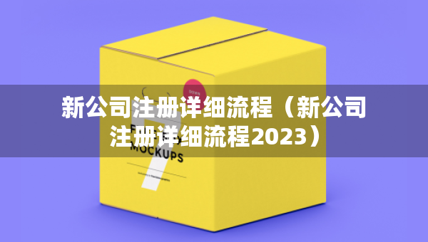 新公司注冊(cè)詳細(xì)流程（新公司注冊(cè)詳細(xì)流程2023）
