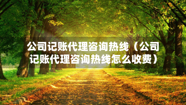公司記賬代理咨詢熱線（公司記賬代理咨詢熱線怎么收費(fèi)）