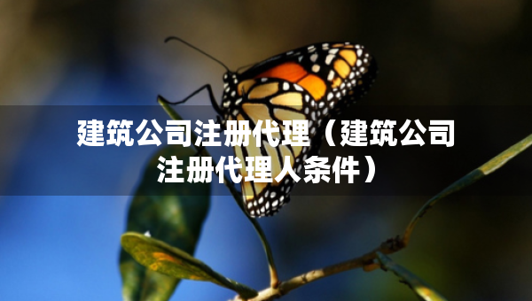 建筑公司注冊代理（建筑公司注冊代理人條件）