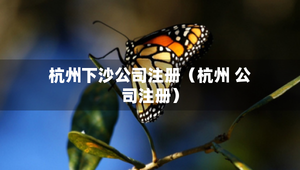 杭州下沙公司注冊（杭州 公司注冊）