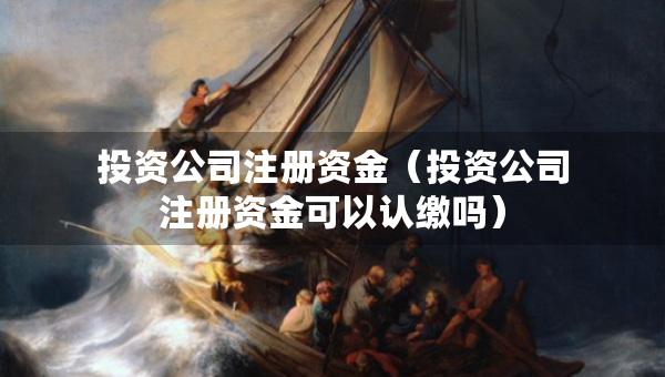 投資公司注冊資金（投資公司注冊資金可以認(rèn)繳嗎）
