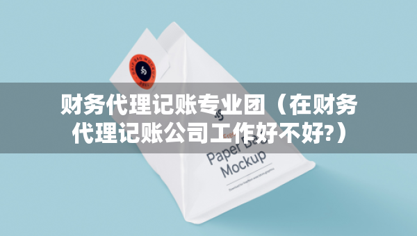 財務(wù)代理記賬專業(yè)團（在財務(wù)代理記賬公司工作好不好?）