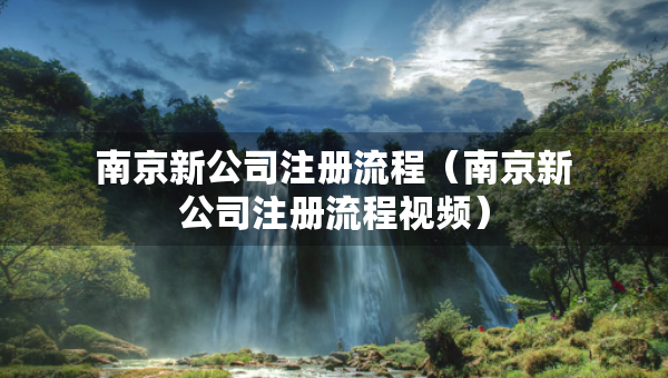 南京新公司注冊(cè)流程（南京新公司注冊(cè)流程視頻）