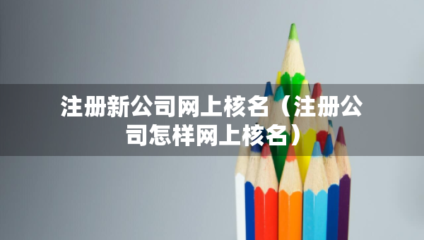 注冊(cè)新公司網(wǎng)上核名（注冊(cè)公司怎樣網(wǎng)上核名）