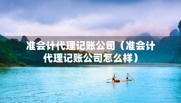 準(zhǔn)會(huì)計(jì)代理記賬公司（準(zhǔn)會(huì)計(jì)代理記賬公司怎么樣）