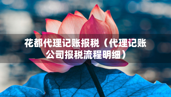 花都代理記賬報稅（代理記賬公司報稅流程明細）