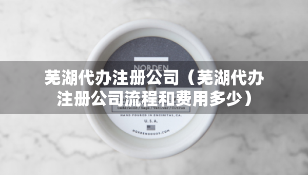 蕪湖代辦注冊公司（蕪湖代辦注冊公司流程和費用多少）