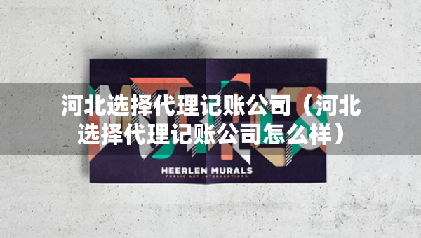 河北選擇代理記賬公司（河北選擇代理記賬公司怎么樣）