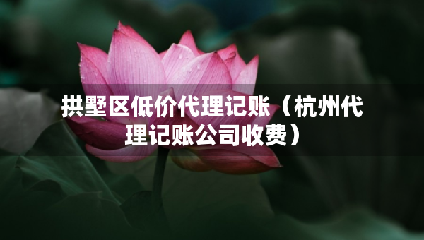 拱墅區(qū)低價代理記賬（杭州代理記賬公司收費）